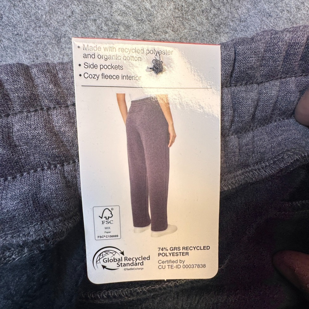 Mondetta Womens Fleece Pant Purple Heather Pockets Size Medium 1906570 - Picture 9 of 13